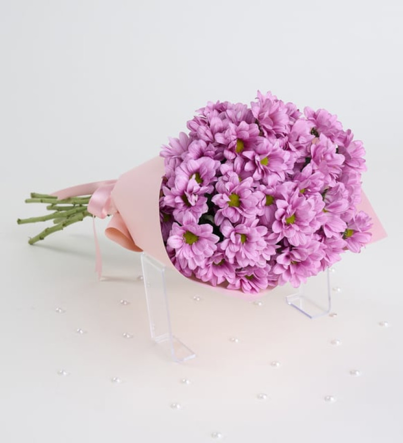 Premium Pembe Papatyalar Çiçek Buketi