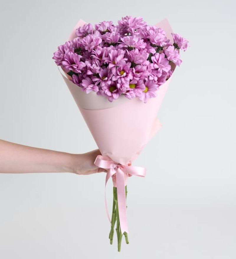 Premium Pembe Papatyalar Çiçek Buketi